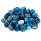 JUEGO DE 24 RUNAS VIKINGAS EN PIEDRA NATURAL DE Onix azul
