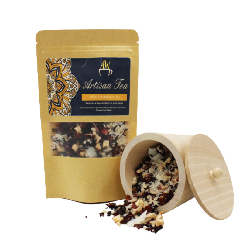 INFUSIÓN LA ISLA SECRETA BOLSA GRANDE 50 g. ARTESANO. PIÑA COLADA
