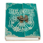 CUADERNO GRIMORIO de Cuero PAZ INTERIOR 13x2,5x18 (cm)