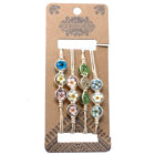 Pulsera Flores Prensadas.3 flores. Orgonita. Varios modelos.