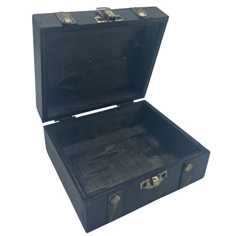 COFRE DEL TESORO VIKINGO mediano gris. 13x5,8x11 (cm)