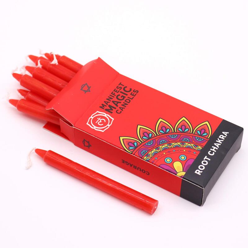 Velas Mágicas de Manifestación Rojo Chakra Raíz