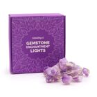 Luces LED Encantadas con Piedras Preciosas Amatista