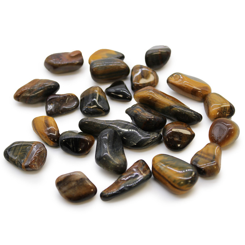 CANTO RODADO PIEDRA NATURAL Ojo de tigre Varigadas