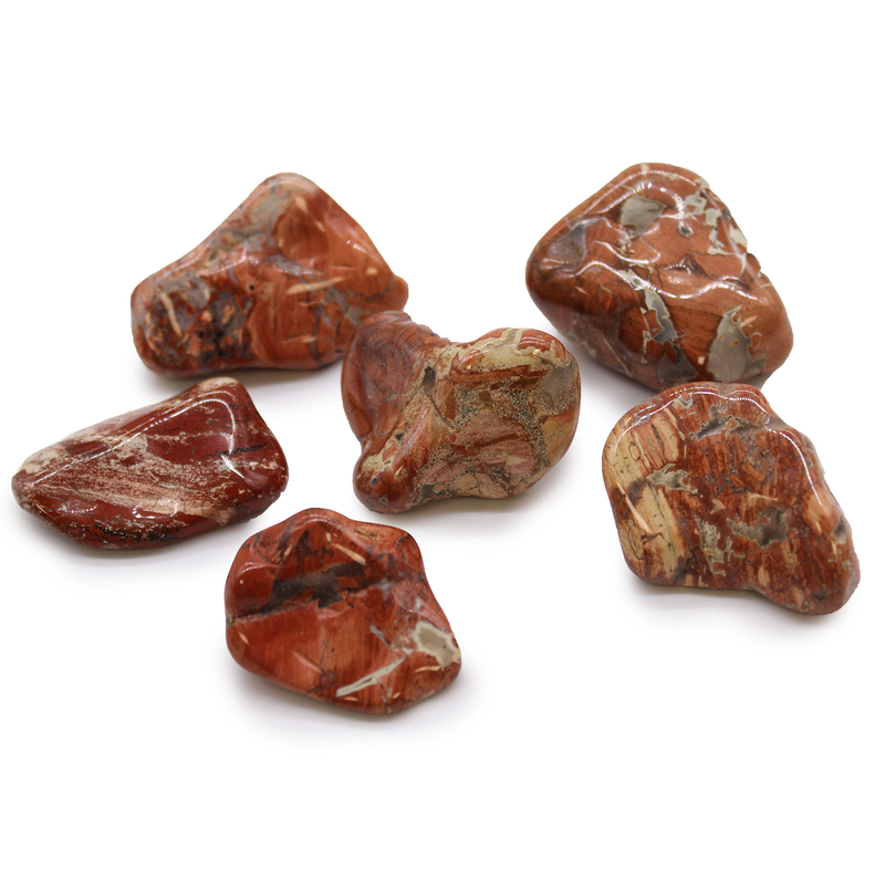 CANTO RODADO PIEDRA NATURAL Jaspe claro Brecciated