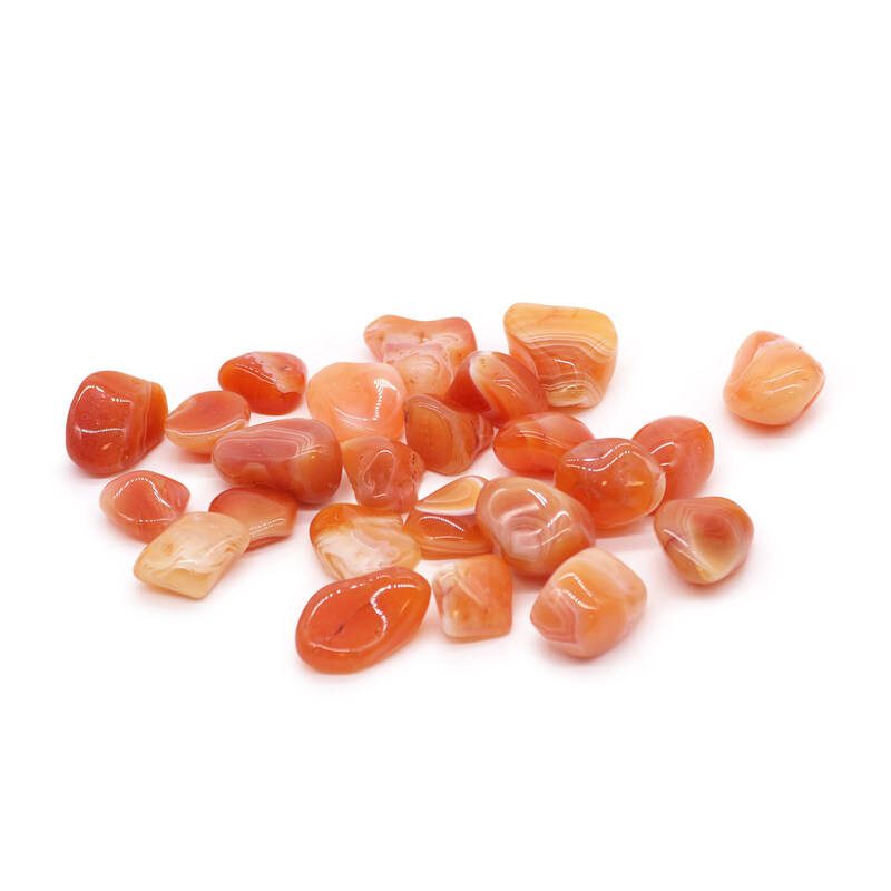 CANTO RODADO PIEDRA NATURAL Cornalina bandeada