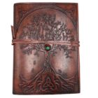 Cuaderno Árbol de la vida Pequeño Tira de decoración con piedras 18 x 13 x 2 cm 160 páginas