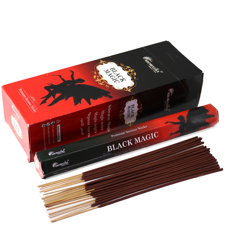 20 VARILLAS INCIENSO MAGIA NEGRA. AROMATIKA.