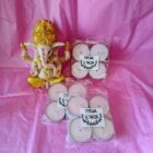 Velas de té aromaterapia: Fresa y nata (4 unidades).