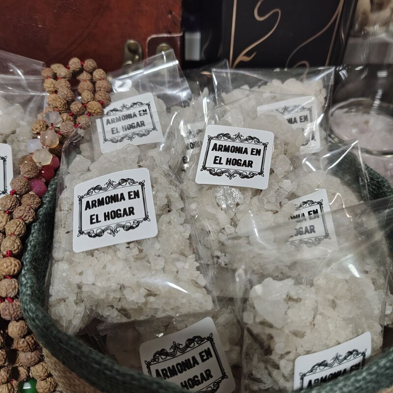BOLSITA Poción de Aromaterapia. ARMONÍA EN EL HOGAR. FORTALECE EL ÁNIMO. LAVANDA. SALES