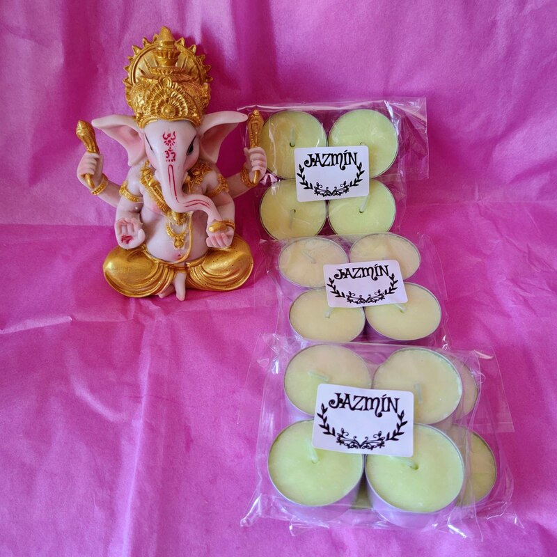 Velas de té aromaterapia: Jazmin (4 unidades).
