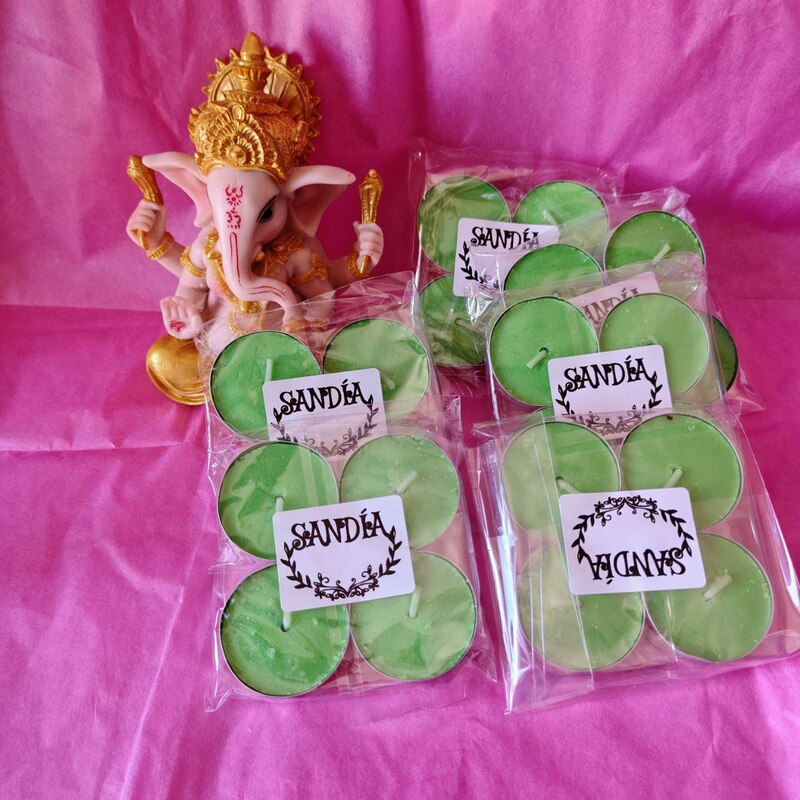 Velas de té aromaterapia: Sandía (4 unidades).