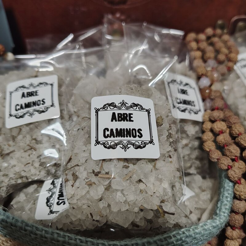 BOLSITA Poción de Aromaterapia. ABRECAMINOS. FORTALECE EL ÁNIMO. ALBAHACA. SALES