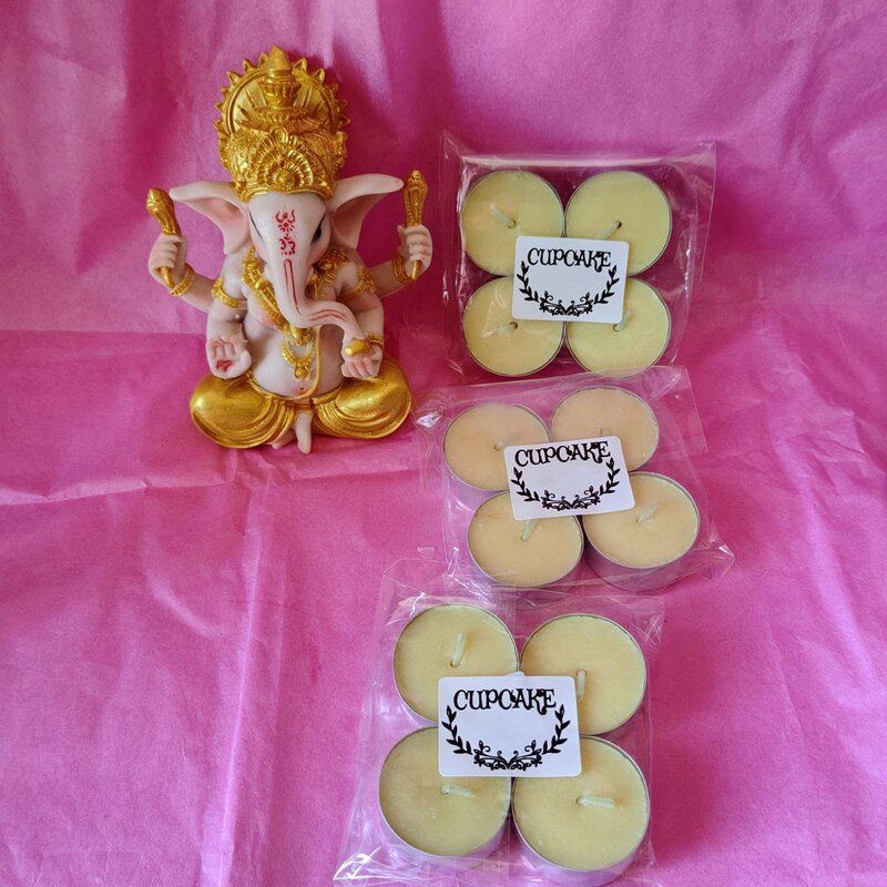 Velas de té aromaterapia: CupCake (4 unidades).