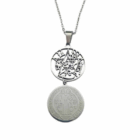 Collar Acero Tetragramaton San Benito Cadena 40+5 Cms. Doble protección