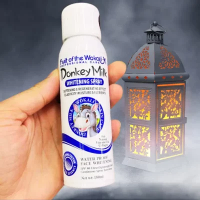SPRAY BLANQUEADOR Y REGENERADOR FACIAL LECHE DE BURRA . FRUIT DE WOKALI. 80ML.