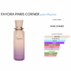PERFUME FAYORA PARIS CORNER. 100ML