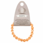 Pulsera Piedra Selenita Color 8 mm NARANJA