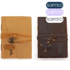 SORTEO CUADERNO GRIMORIO de Cuero OSCURO O CLARO A ELEGIR. ABRECAMINOS. HOJAS DE PAPIRO 13×18 (cm)