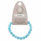 Pulsera Piedra Selenita Color 8 mm AZUL CIELO