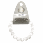 Pulsera Piedra Natural Selenita 11 mm. BLANCO NATURAL