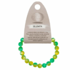 Pulsera Pulsera Piedra Selenita Bicolor 8 mm AMARILLO Y VERDE