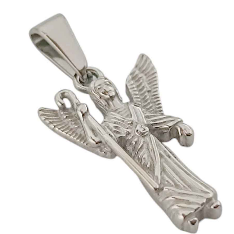 Colgante Acero Arcangel San Rafael 23 mm