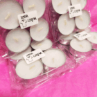Velas de té aromaterapia: ROPA LIMPIA (4 unidades).