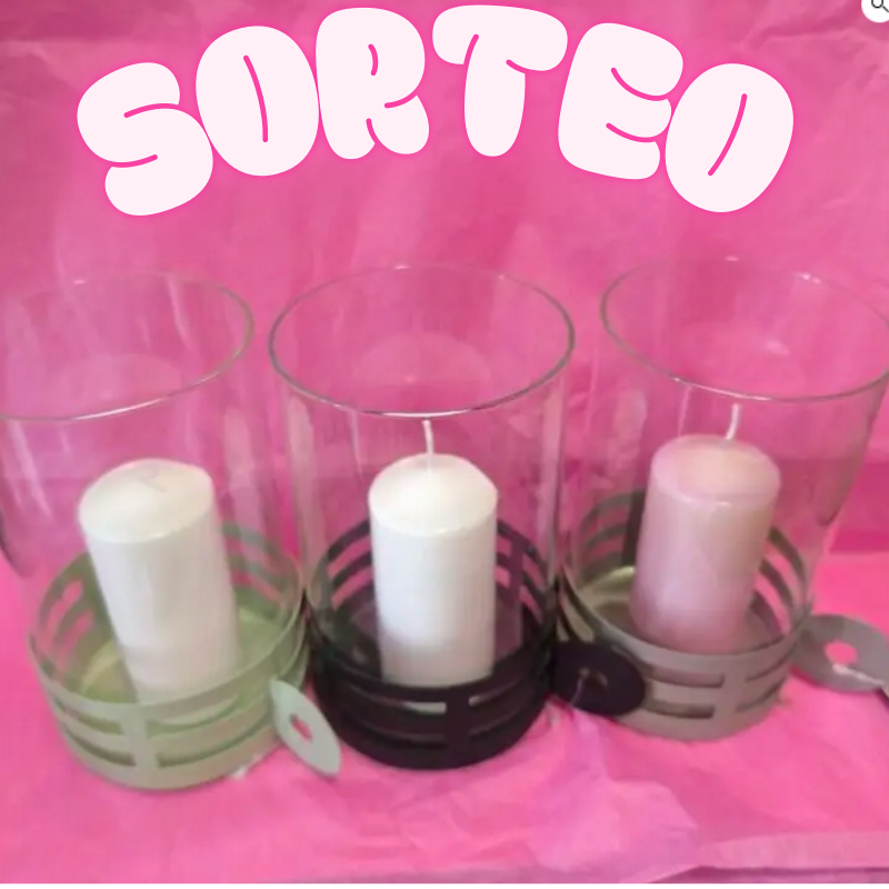 SORTEO SOPORTE VELA Custodio del Fuego. PORTAVELAS GRANDE