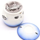 Set de tetera y tres tazas Panda Azul Cielo. Cerámica