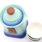 Set de tetera y tres tazas Templo Azul Cielo