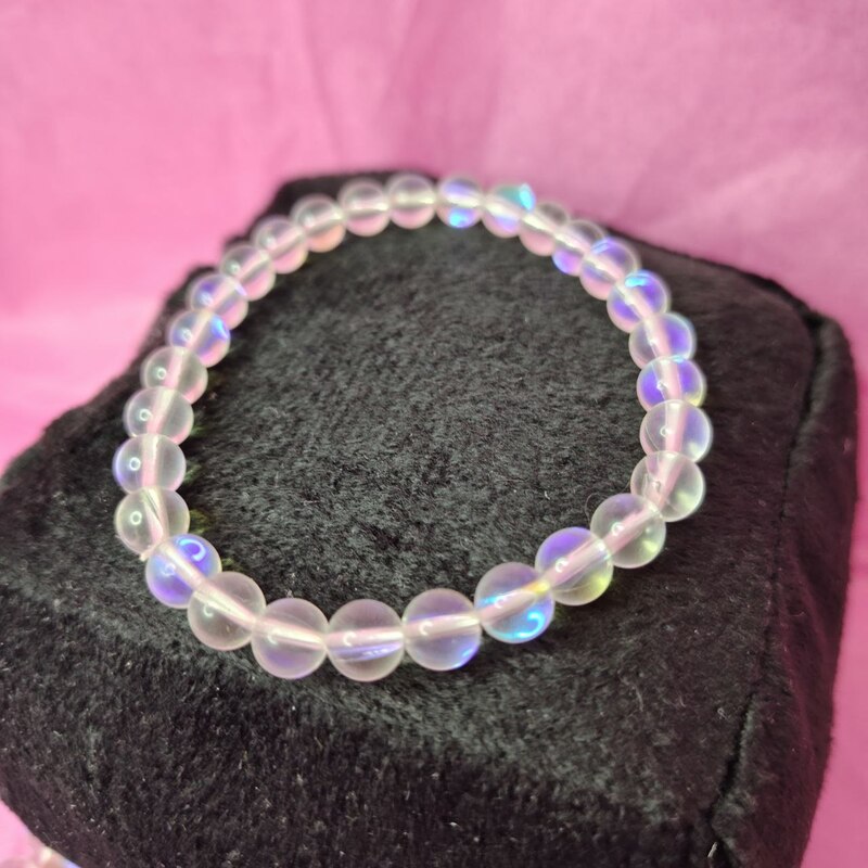 Pulsera De ACUA AURA ARCOIRIS 6 mm