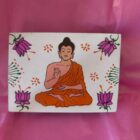 CAJA GRANDE BUDA GAUTAMA PINTADA A MANO