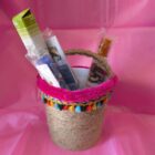 PORTATODO EDICION ESPECIAL CESTITA HECHA A MANO: YUTE COLORES