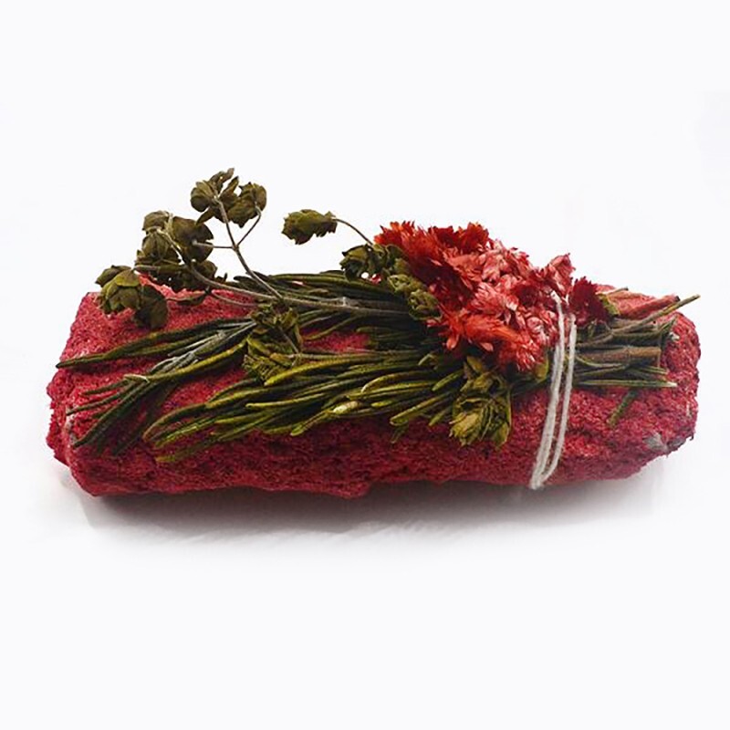 RITUAL SAHUMERIO ATADITO Salvia blanca, rebozado SANGRE DE DRAGÓN, romero, gordolobo y orégano 10 cm atado purificante