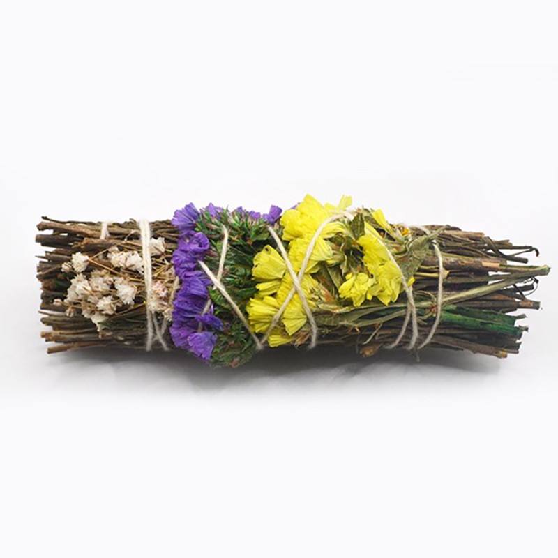 RITUAL SAHUMERIO ATADITO Salvia desierto, salvia real, gordolobo y sinuata - 10 cm atado