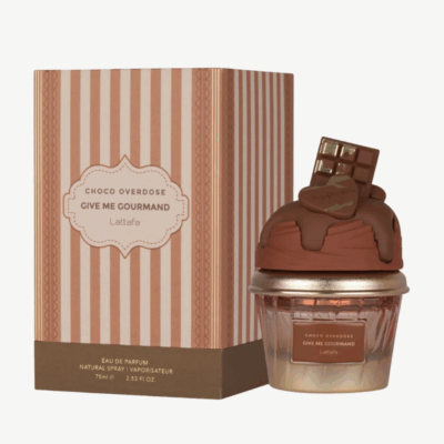 PERFUME CHOCO OVERDOSE. GIVE ME GOURMAND PERFUME COLECCTION. LATTAFA