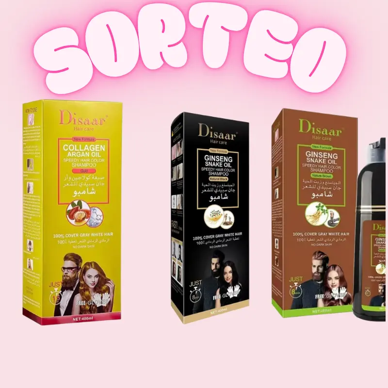 SORTEO Champú Mágico Disaar para teñir el cabello rápido