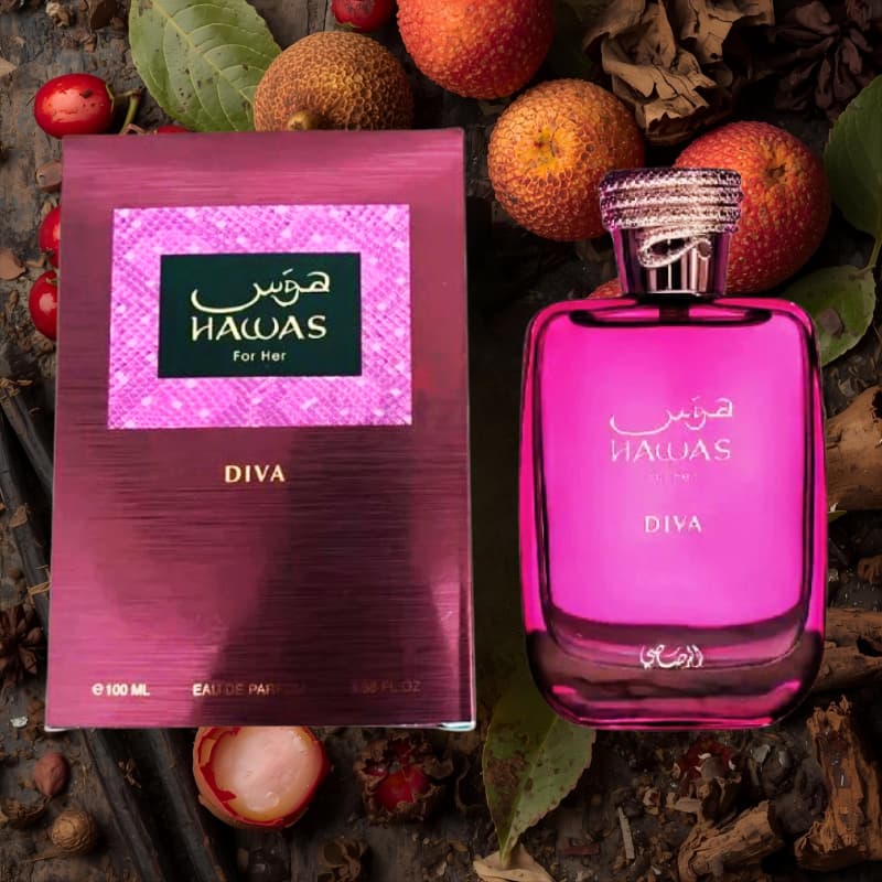 PERFUME Hawas DIVA Rasasi. 100 ML. WOMAN