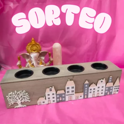 SORTEO PORTAVELAS ÁRBOL DE LA VIDA PARA 4 VELAS