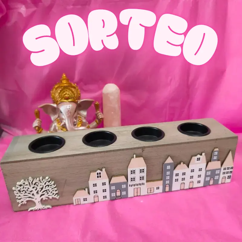 SORTEO PORTAVELAS ÁRBOL DE LA VIDA PARA 4 VELAS