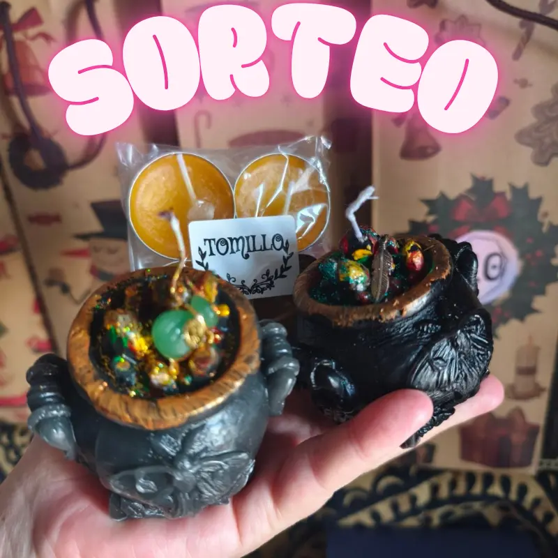 SORTEO CALDERITO DE PROTECCIÓN O ABUNDANCIA Y 4 VELAS DE TÉ AROMATERAPIA A ELEGIR.
