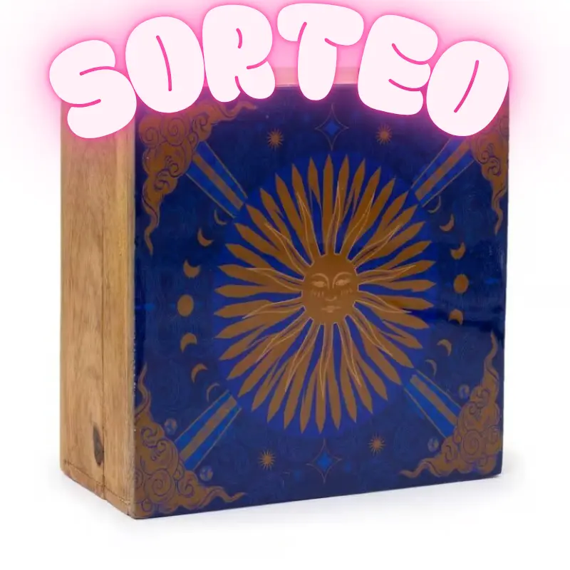 SORTEO Caja Cuadrada Grande 15 x 17,5 x 8 cm Sol Nuevo Comienzo