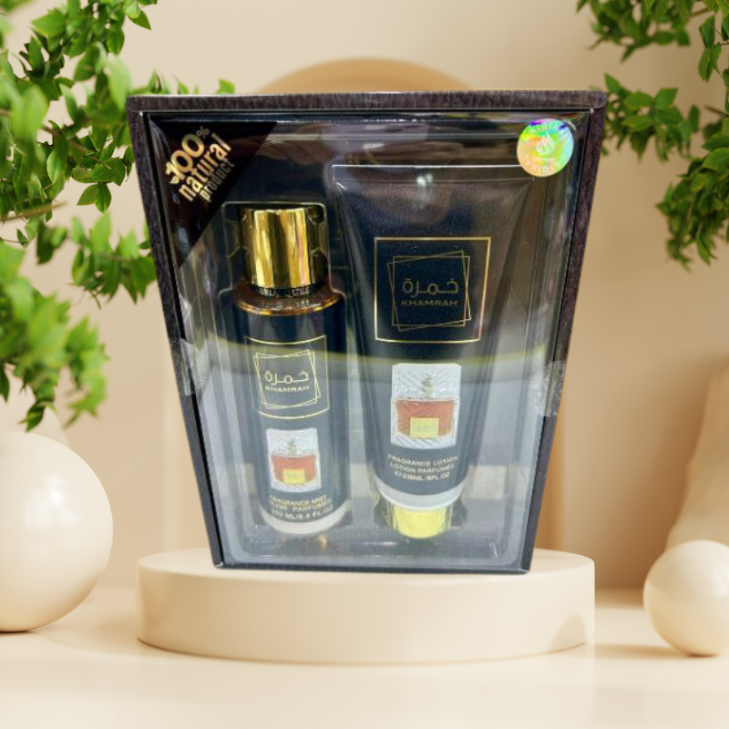 Pack Hareem KHAMRAH bruma corporal/capilar 250ML y crema corporal 236ML