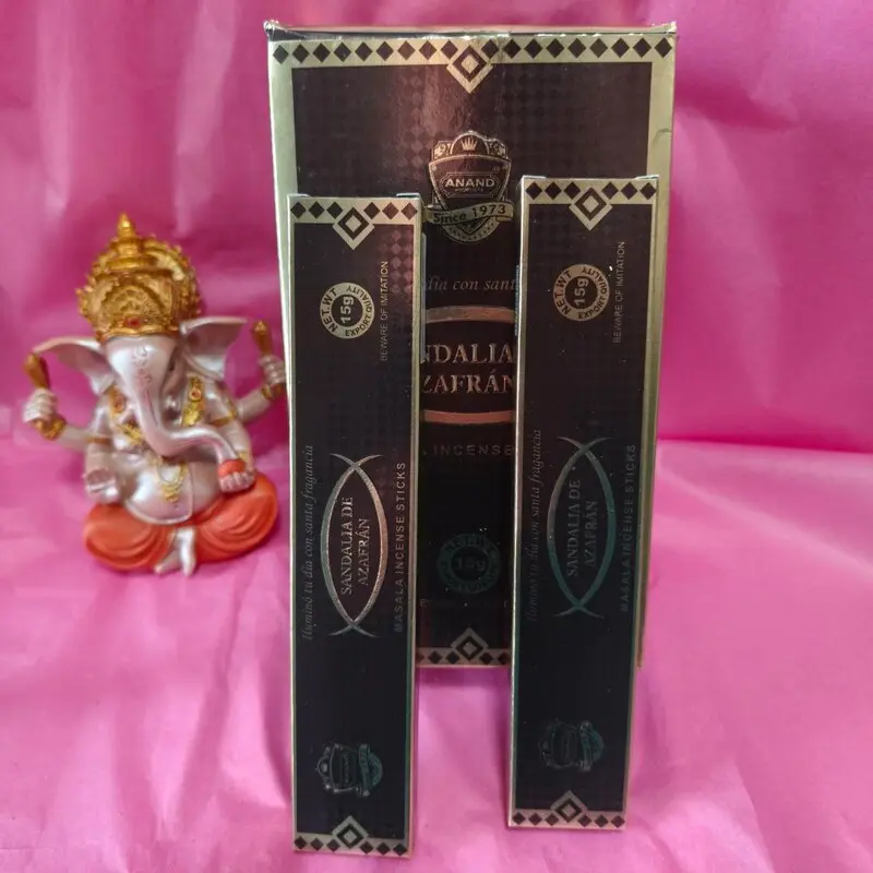 INCIENSO AZAFRÁN Y SÁNDALO ANAND. MASALA INCENSE