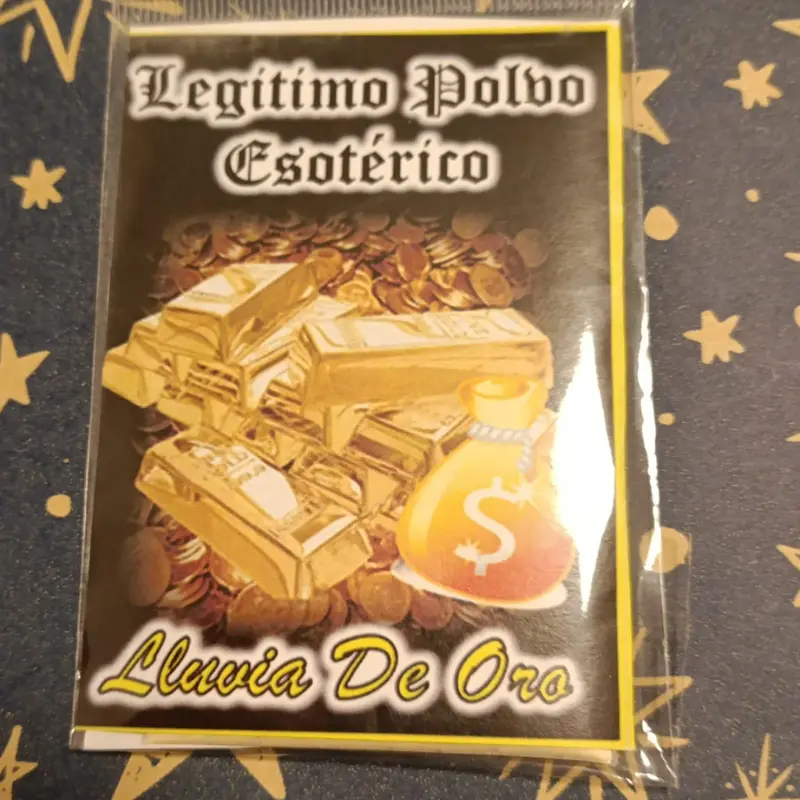 Bolsita LEGÍTIMO POLVO ESOTÉRICO LLUVIA DE ORO