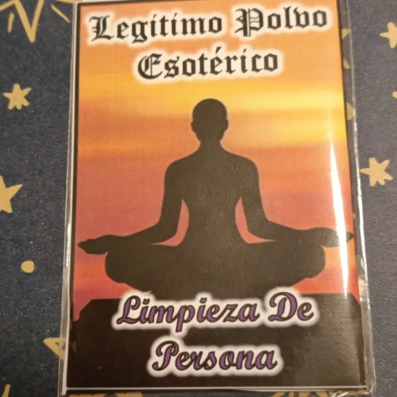 Bolsita LEGÍTIMO POLVO ESOTÉRICO LIMPIEZA DE PERSONA