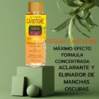 Elimina manchas oscuras, imperfecciones y marcas. Reduce los signos de la edad. Fortalece la barrera cutánea. Protege del sol. Mejora la elasticidad y el aspecto de la piel.