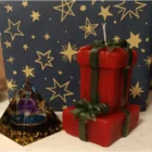 FIGURA VELÓN REGALO DE NAVIDAD GRANDE