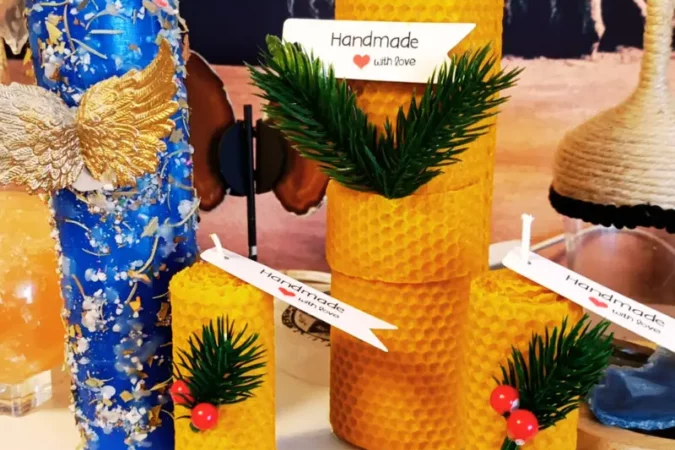 VELÓN Altar de Miel y Nieve. VELAS ARTESANALES MIEL PANAL